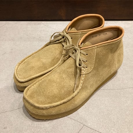 STOCK:NO（ストックナンバー）MB1801 / BEIGE 3HOLE MOCCASIN SHOES