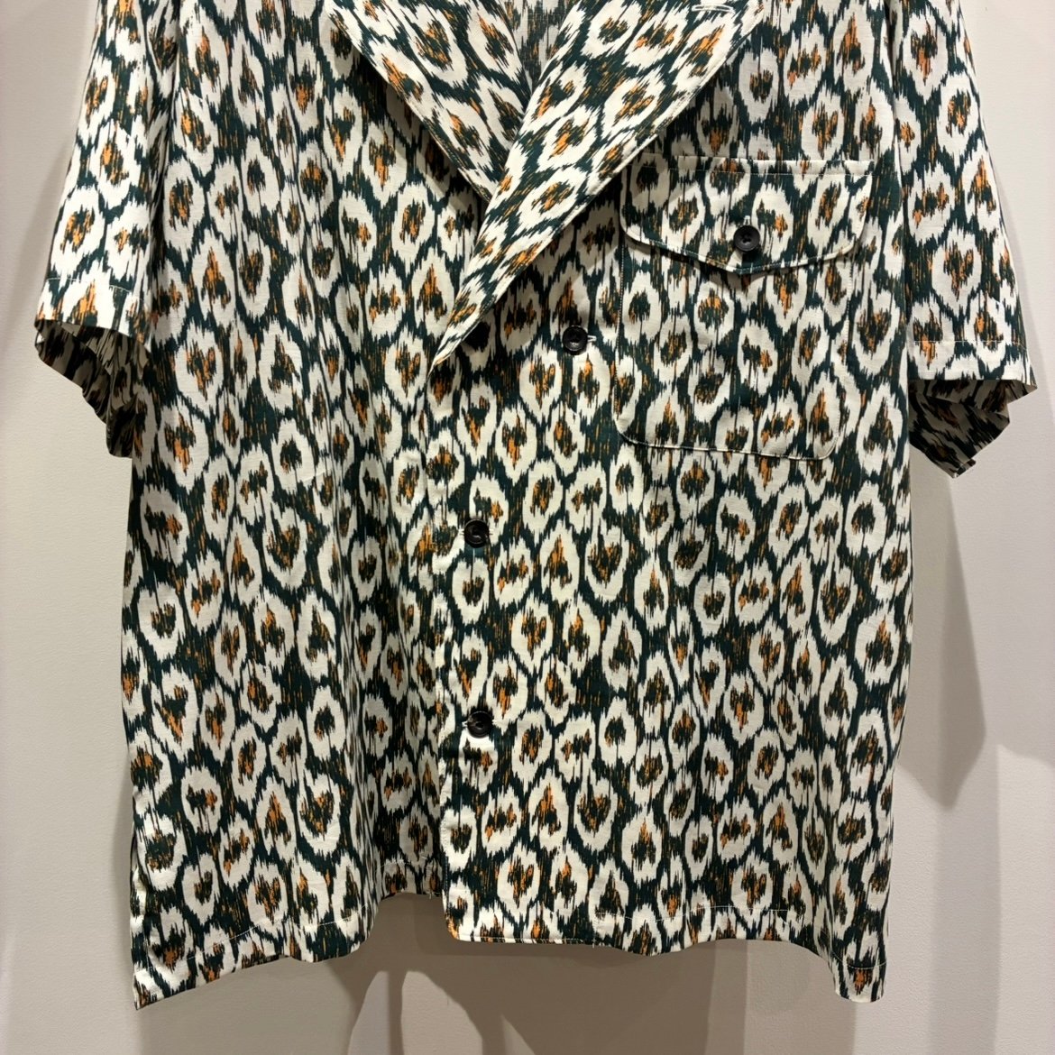 NEZU YOHINTEN 根津洋品店 ジャカードシャツ 黒 サイズ2 NEZU YOHINTEN 根津洋品店 ジャカードシャツ 黒 とまれ サイズ2