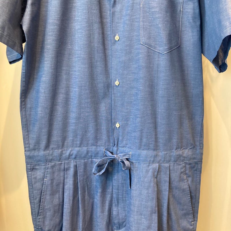 新品　maatee&sons/マーティーアンドサンズ オールインワン　半袖 MAATEE&SONS (マーティーアンドサンズ) VINTAGE SHAMBRAY ALL