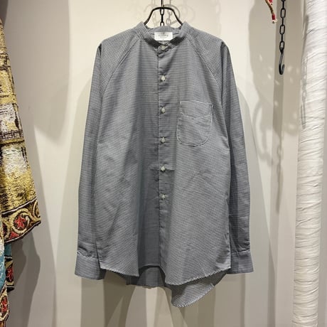 FLISTFIA（フリストフィア） Over Sized Band Collar Shirts（オーバーサイズバンドカラーシャツ-OH03016)
