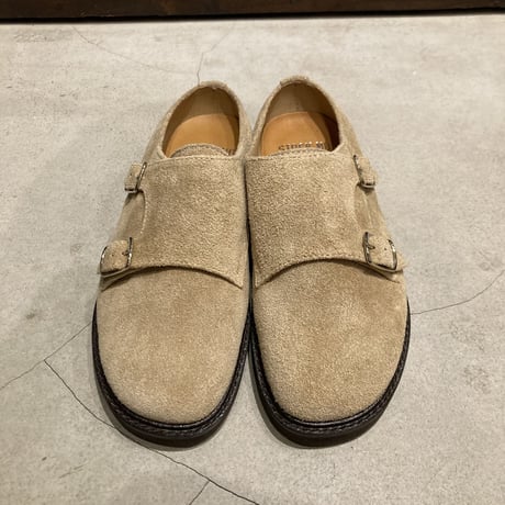STOCK:NO（ストックナンバー）DM2001 / DOUBLE MONK SLIP-ON SAND VELOR LEATHER （ダブルモンクスリッポン サンドベロアレザー）