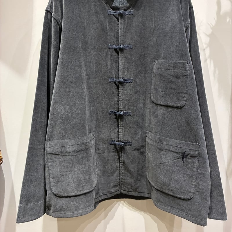 SLOW HANDS（スローハンズ） Velour China Jacket （ベロアチャイナ