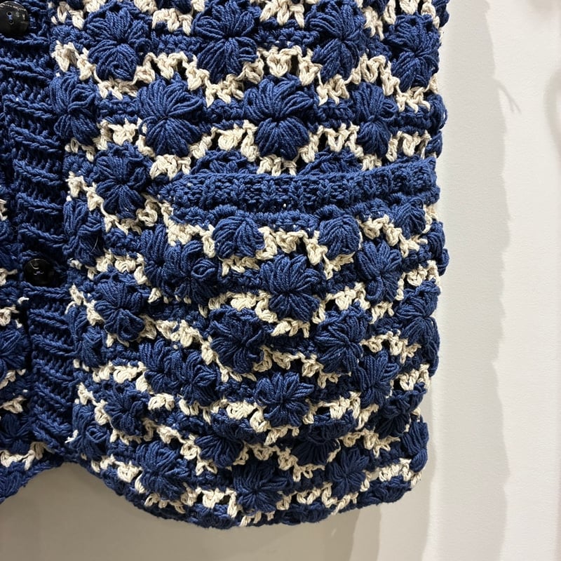 SLOW HANDS（スローハンズ） Cotton Crochet Knit Vest （コ