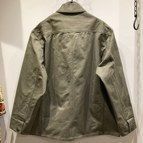 CATTA（カッタ） Herringbone Sac Coat-Vintages Chenille Patch(ヘリンボーンサックコート-ヴィンテージシェニールパッチ)