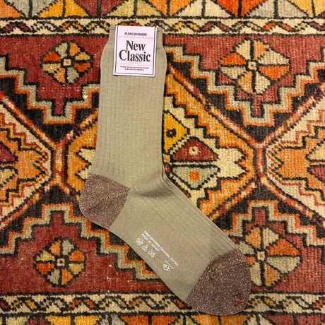MARCOMONDE（マルコモンド） Ladies Wide Ribbed Wool Glitter Socks（レディースワイドリブウールグリッターソックス）