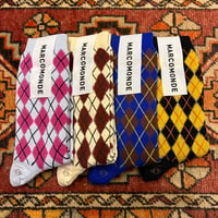MARCOMONDE（マルコモンド） Unisex ”LONDON” pattern 02 Socks（ユニセックスロンドンパターン02ソックス）