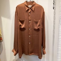 根津洋品店 NEZU YOHIN TEN (ネズヨウヒンテン)   Cupra Willow Regular Collar Shirt（ キュプラ楊柳レギュラーカラーシャツ）