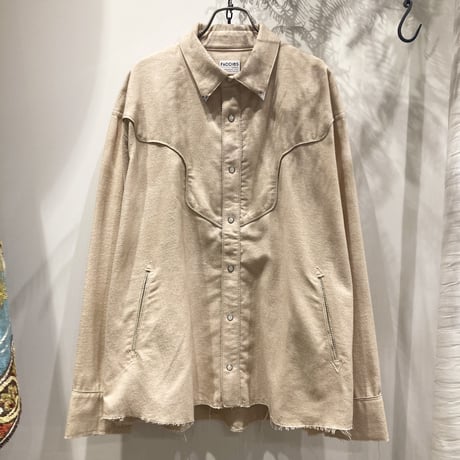 FACCIES（ファッチィーズ） Organic Western Piping Shirt
