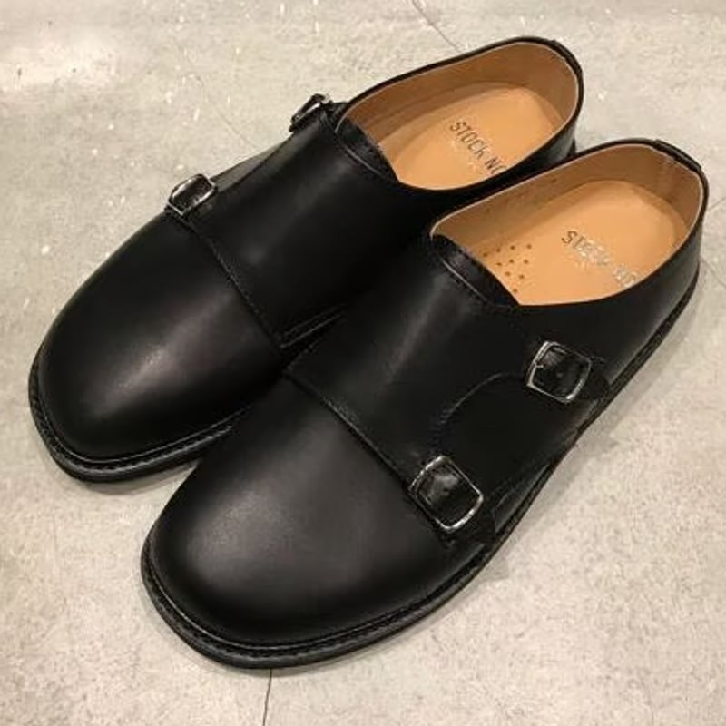 STOCK:NO（ストックナンバー）DM1901 / ダブルモンクスリッポン BLACK