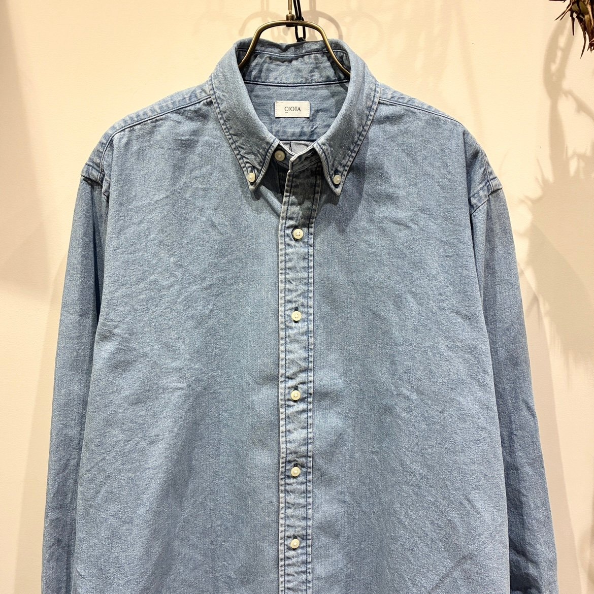 CIOTA（シオタ） Denim B.D Shirt（デニムボタンダウンシャツ） | plai