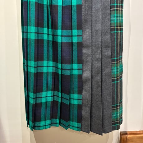 O'NEIL OF DUBLIN （オニール オブ ダブリン）PATCHWORK PLEATED LONG SKIRT（パッチワークプリーツロングスカート）
