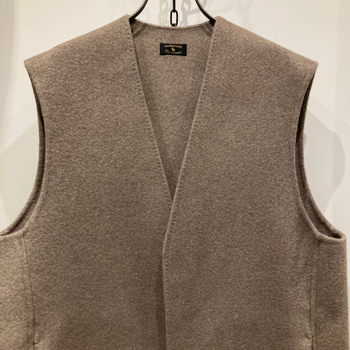 MAATEE&SONS (マーティーアンドサンズ) CASHMERE MINK VEST (カ...