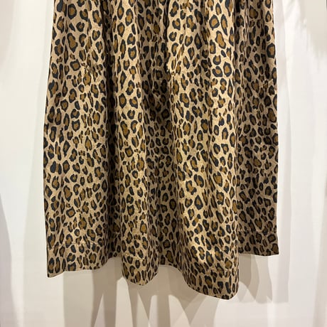 TIGRE BROCANTE （ティグルブロカンテ） C/N Leopard Pocket Ficell Long Skirt（コットンナイロンレオパードポケットフィセルロングスカート）