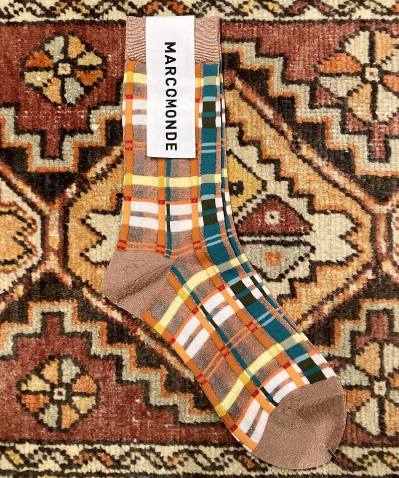 MARCOMONDE（マルコモンド） Sheer Check Socks（シアーチェックソック...