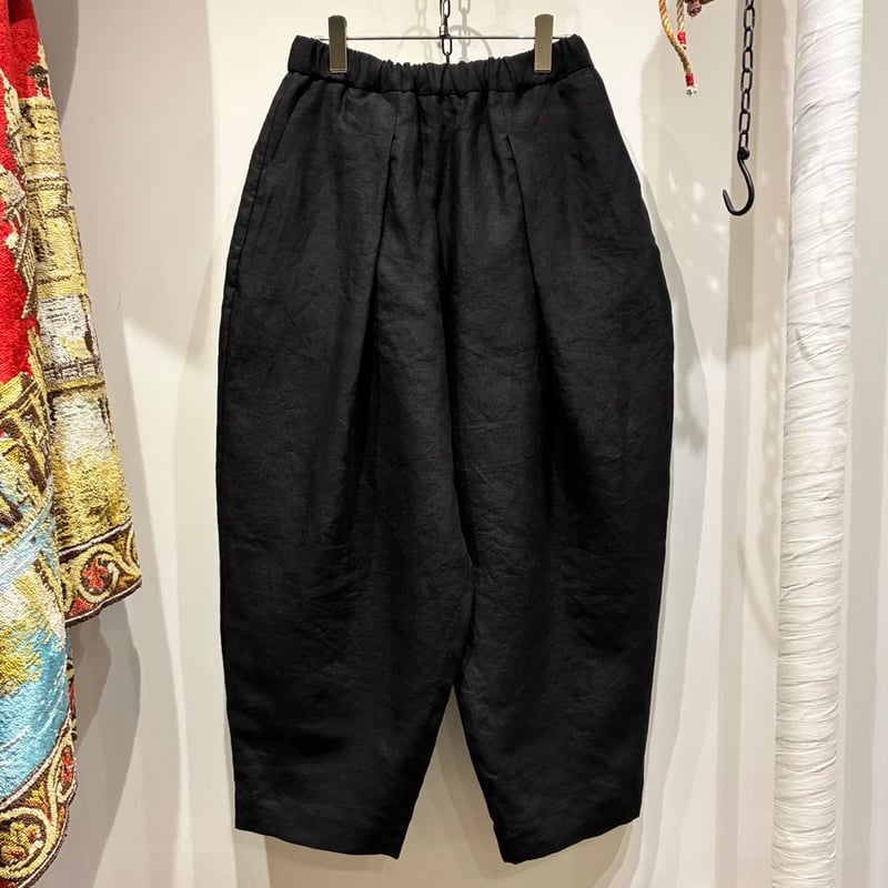 結-yui-(ゆい） WIDE TUCK EASY TROUSERS SULFER DYED
