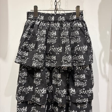 TIGRE BROCANTE （ティグルブロカンテ） Tigre Block Print Tiered Skirt（ティグロブロックプリントティアードスカート）