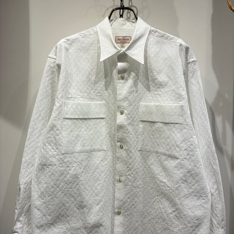 根津洋品店 NEZU YOHIN TEN (ネズヨウヒンテン)  MIDDLE AGE SHIRTS（100809) / ドビー塩縮コットンレギュラーシャツ