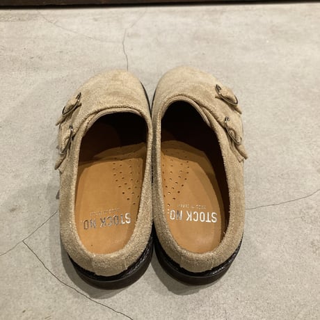 STOCK:NO（ストックナンバー）DM2001 / DOUBLE MONK SLIP-ON SAND VELOR LEATHER （ダブルモンクスリッポン サンドベロアレザー）