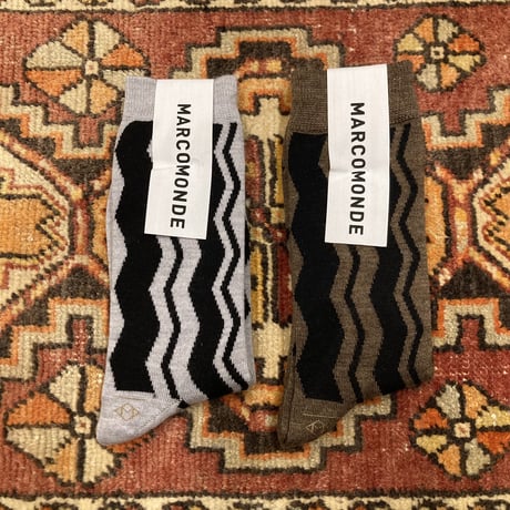 MARCOMONDE（マルコモンド）  M's/L's Belgium pattern 03 Wool Socks（メンズ/レディースベルギーパターン03ウールソックス）