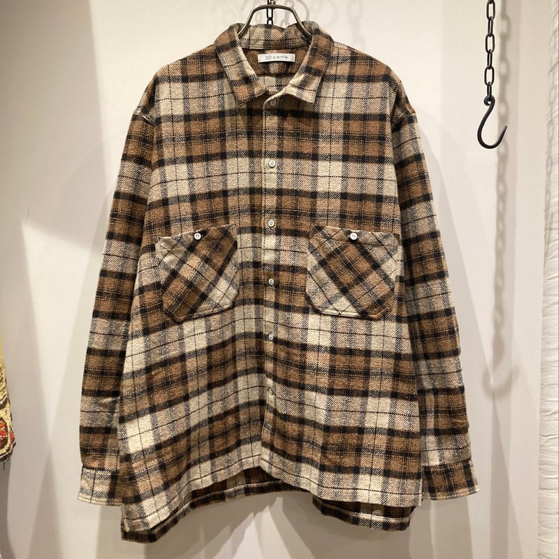 CATTA（カッタ） W Pocket Shirt-Nep Tweed Check (ダブルポ