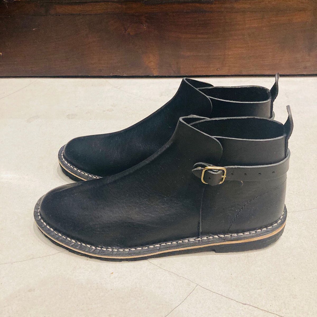 【新品タグ付】STEVE MONO スティーブモノ　レザー シューズ　黒 fit=scale-down,w=1200
