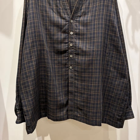 結-yui-(ゆい） CARDIGAN SHIRTS DOUBLE GAUZE PLAID（カーディガンシャツダブルガーゼプレイド/YCS-003)