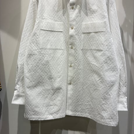 根津洋品店 NEZU YOHIN TEN (ネズヨウヒンテン)  MIDDLE AGE SHIRTS（100809) / ドビー塩縮コットンレギュラーシャツ