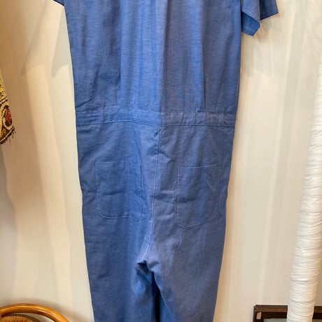 MAATEE&SONS (マーティーアンドサンズ)  VINTAGE SHAMBRAY ALL IN ONE SS（ヴィンテージ シャンブレー オールインワン半袖）