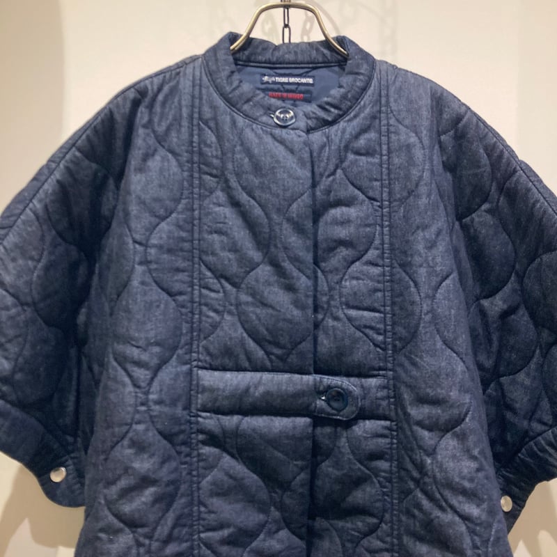 ティグルブロカンテ　デニムキルト切替ラップスカート　TIGER BROCANTE ティグルブロカンテ デニムキルト切替ラップスカート TIGER