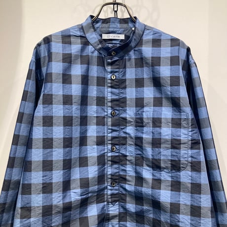 CATTA（カッタ） Fake Pullover Shirts-Block Check(フェイクプルオーバーシャツ-ブロックチェック)