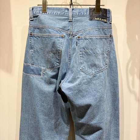 TIGRE BROCANTE （ティグルブロカンテ） 12.75oz Denim Big 5Pocket PT Hand Damage（12.75オンスデニムビッグ5ポケットパンツハンドダメージ）