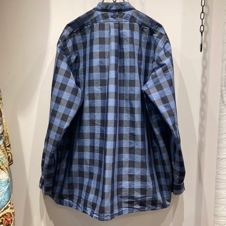 CATTA（カッタ） Fake Pullover Shirts-Block Check(フェイクプルオーバーシャツ-ブロックチェック)