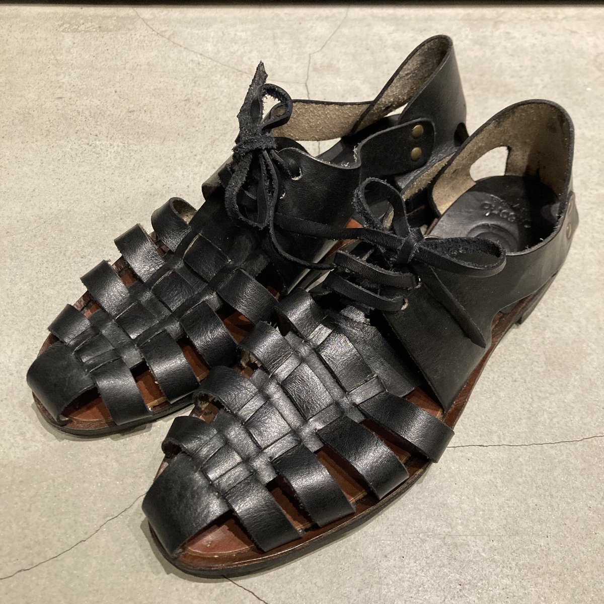 Leather Sandal ターボ サイクロプ レザーサンダル 楽天市場】サボサンダル 本革 厚底 5cm ローヒール フラット