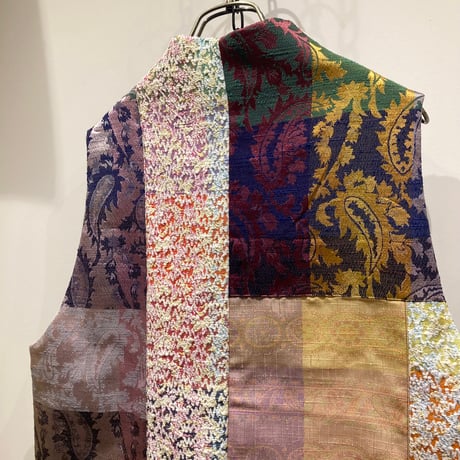 結 -yui-(ゆい） Patchwork Cutaway Vest（パッチワークカッタウェイベスト）/（YV-003-PS）