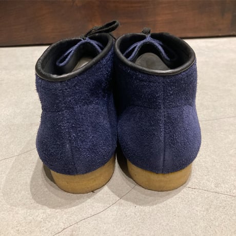 STOCK:NO（ストックナンバー）MB18_E11/NAVY 3HOLE MOCCASIN SHOES