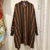 SLOW HANDS（スローハンズ） Old School Stripe  Momonga Coat （オールドスクールストライプモモンガコート）