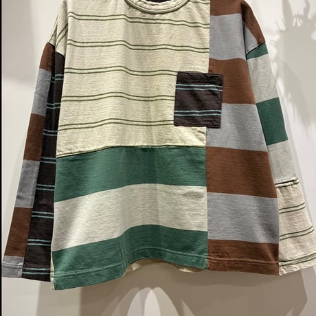 TIGRE BROCANTE （ティグルブロカンテ） Border Mix Venice Beach L/S T （ボーダーミックスベニスビーチロングスリーブT）