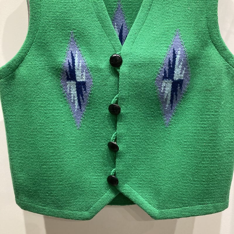 Vintage Ortega Vest グリーン コンチョ オルテガ ベスト Vintage Ortega Vest グリーン コンチョ オルテガ ベスト - メルカリ