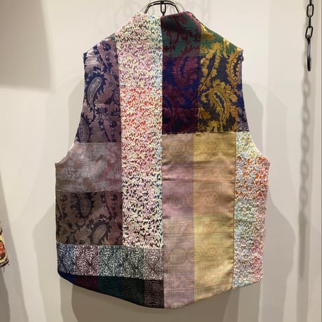 結 -yui-(ゆい） Patchwork Cutaway Vest（パッチワークカッタウェイベスト）/（YV-003-PS）