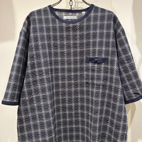 CATTA（カッタ） American Crew Neck Shirt-Air Cotton Sucker(アメリカンクルーネックシャツ-エアコットンサッカー)