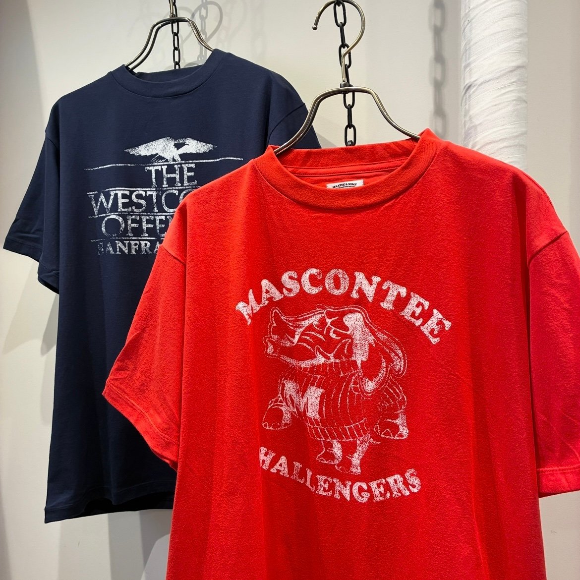 MAATEE&SONS (マーティーアンドサンズ) PRINT TEE MASCONTEE