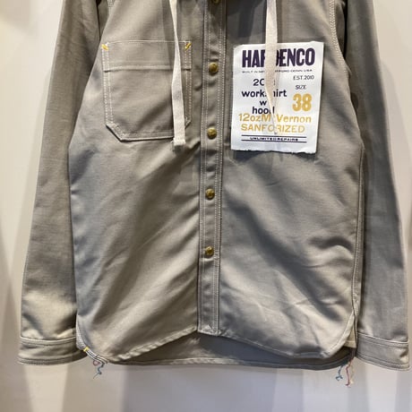 HARDENCO（ハーデンコー） 12oz DUCK Work Shirts W/Hood