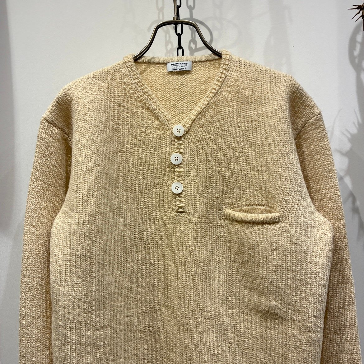 MAATEE&SONS (マーティーアンドサンズ) Hard Twist Shetland