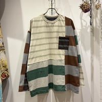 TIGRE BROCANTE （ティグルブロカンテ） Border Mix Venice Beach L/S T （ボーダーミックスベニスビーチロングスリーブT）