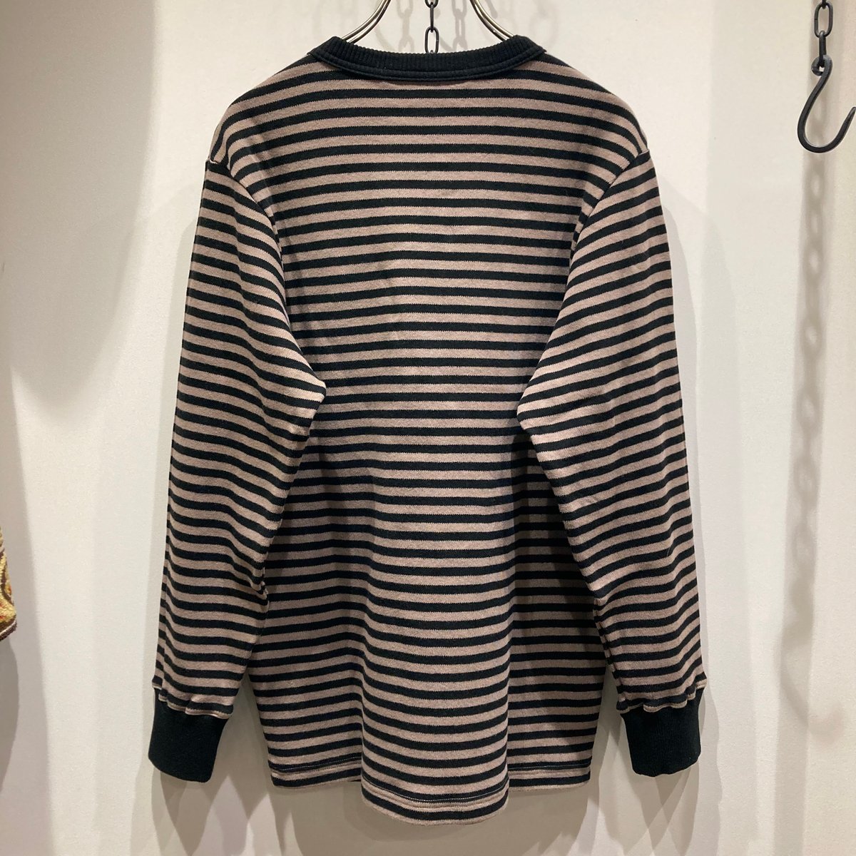 Slopeslow(スロープスロウ) Cotton interlock stripe T(コッ Slopeslow(スロープスロウ) Cotton interlock stripe T(コッ