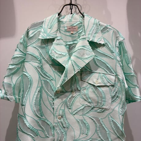 根津洋品店 NEZU YOHIN TEN (ネズヨウヒンテン)  VACATION SHIRTS（100811) / フローラルバックカットJQ OPシャツ