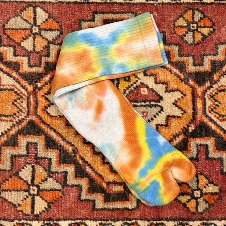 NODAL（ノダル）Tie-Dye Long Tabi Socks （タイダイロングタビソックス/ND24X010）