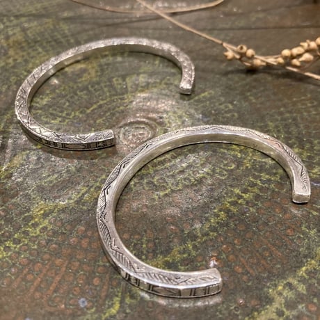 Touareg Silver（トゥアレグ シルバー） bangle 08（flat ）