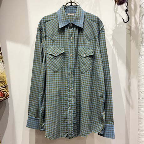MAATEE&SONS（マーティーアンドサンズ）　　タッターソール　シャツ MAATEE&SONS マーティーアンドサンズ｜ELIZABETH SILKPOPLIN