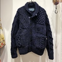 マーティアンドサンズ　カーディガン MAATEE&SONS (マーティーアンドサンズ) COMBI V CARDIGAN (コ